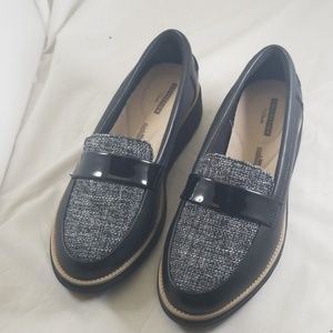 clarks sharon gracie leather & suede loafers